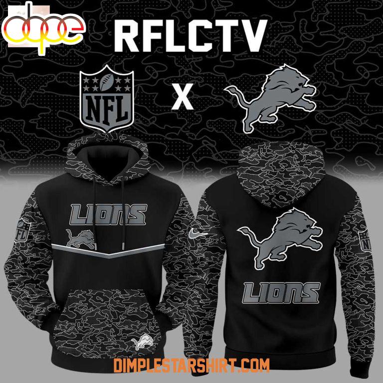Detroit Lions x RFLCTV All Over Print Hoodie Shirt
