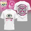 Green Bay Packers NFL Firefighter Fight Breast Cancer 3D T-Shirt