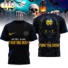 Notre Dame Fighting Irish NCAA Skeleton Halloween 3D Shirt HI Notre Dame Fighting Irish Premium NCAA Skeleton Halloween 3D Shirt HI