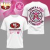 San Francisco 49ers NFL Firefighter Fight Breast Cancer 3D T-Shirt