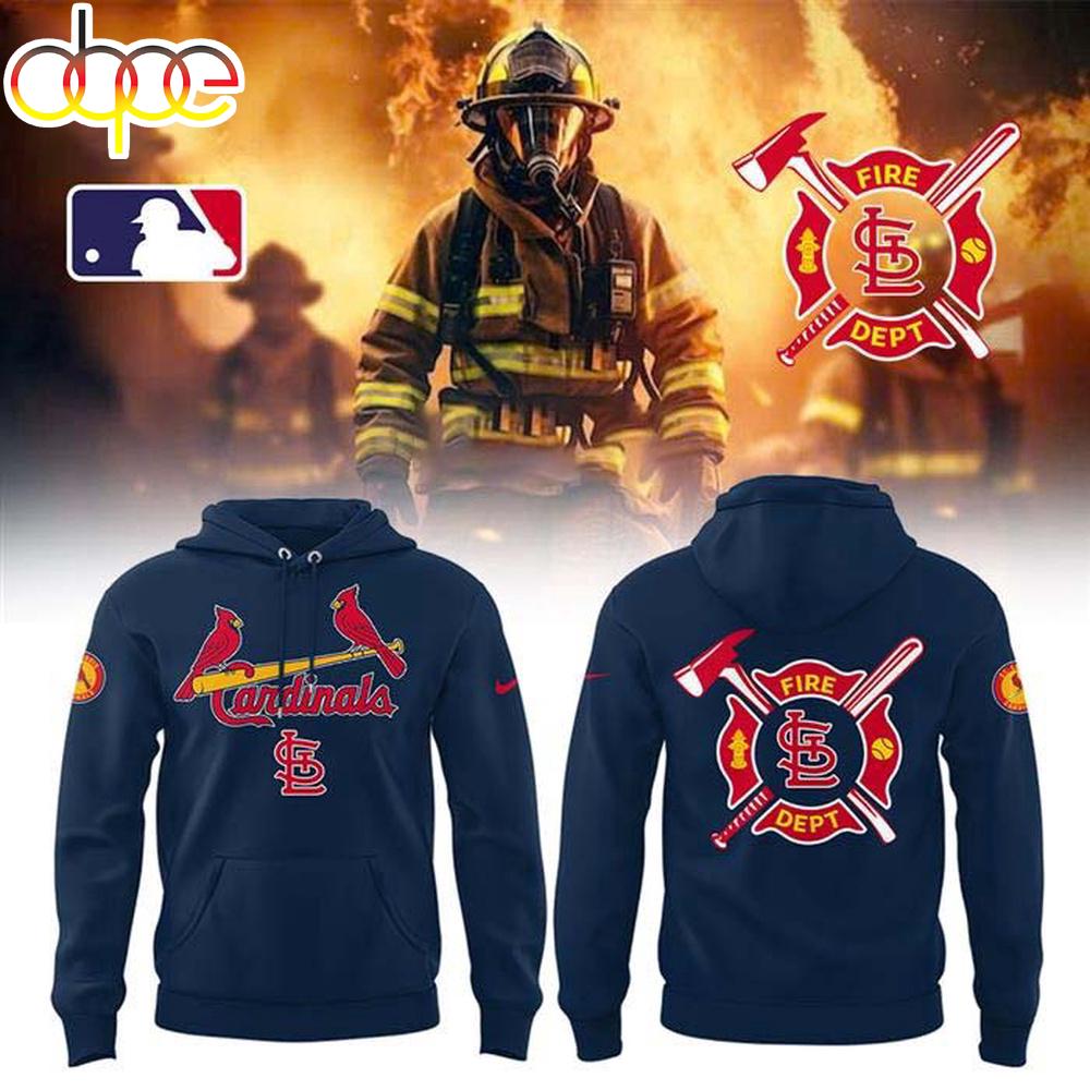 St. Louis Cardinals Firefighter Appreciation All Over Print Hoodie Shirt