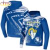 Staple Royal Los Angeles Rams All Over Print Hoodie Shirt