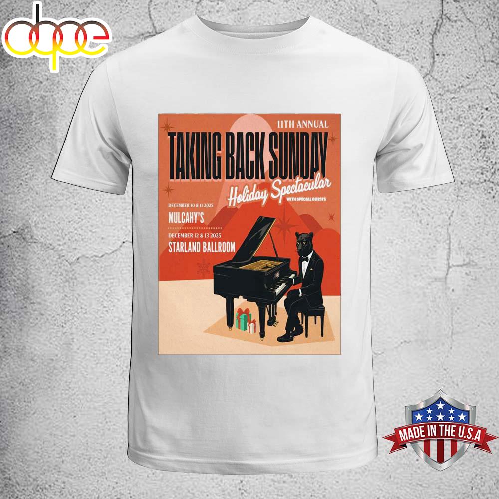 Taking Back Sunday Tour December 2025 11th Unisex T-Shirt