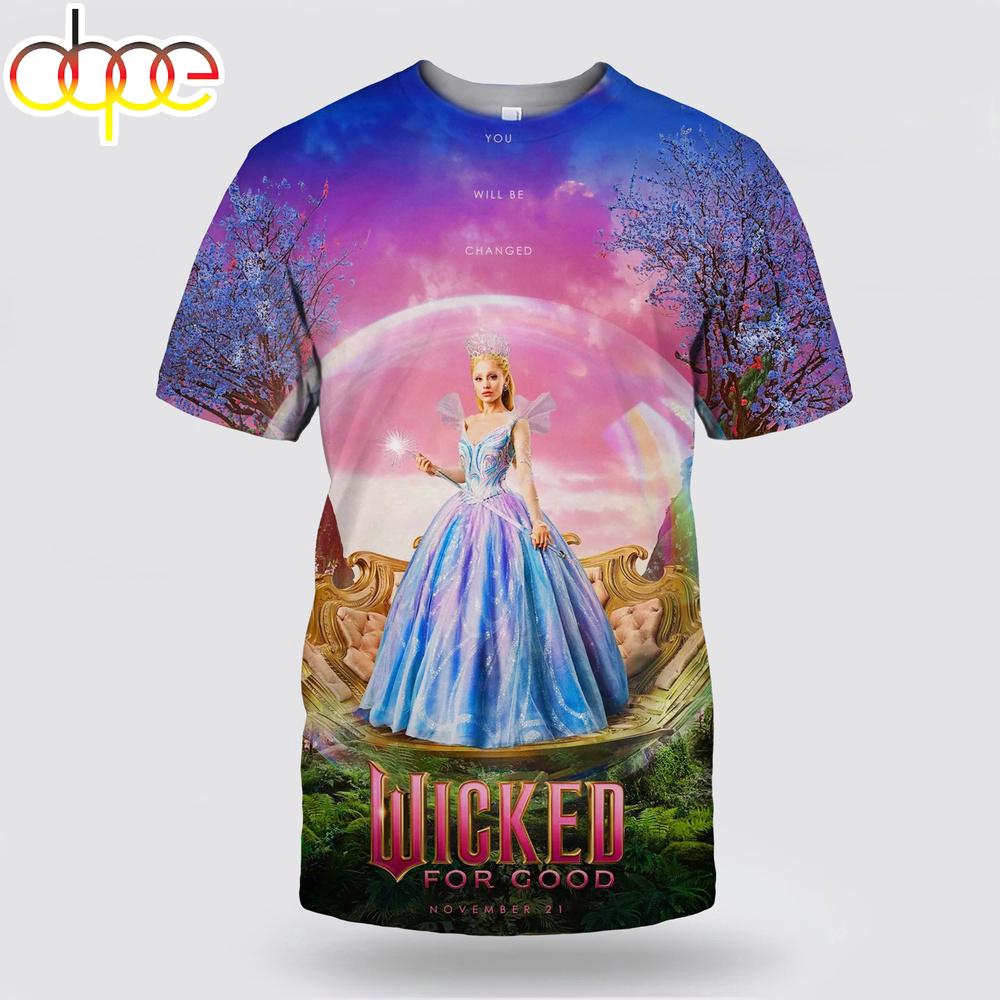 Wicked For Good Movie Poster All Over Print T-Shirt