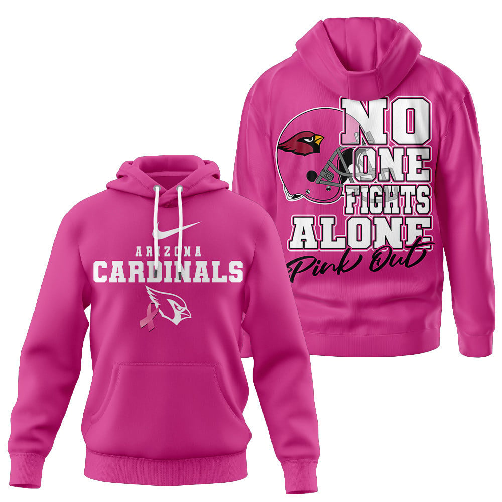 Arizona Cardinals NFL Breast Cancer October 3D Shirt