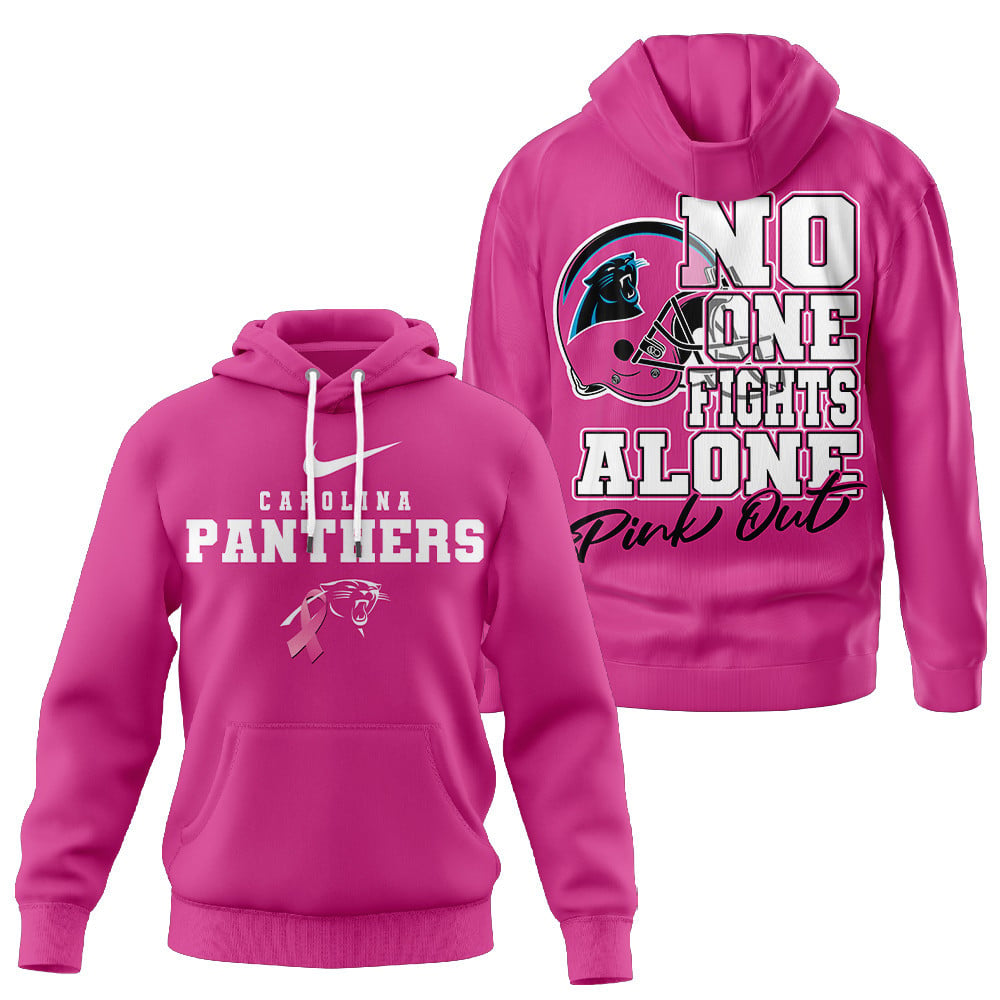 Carolina Panthers NFL Breast Cancer October 3D Shirt