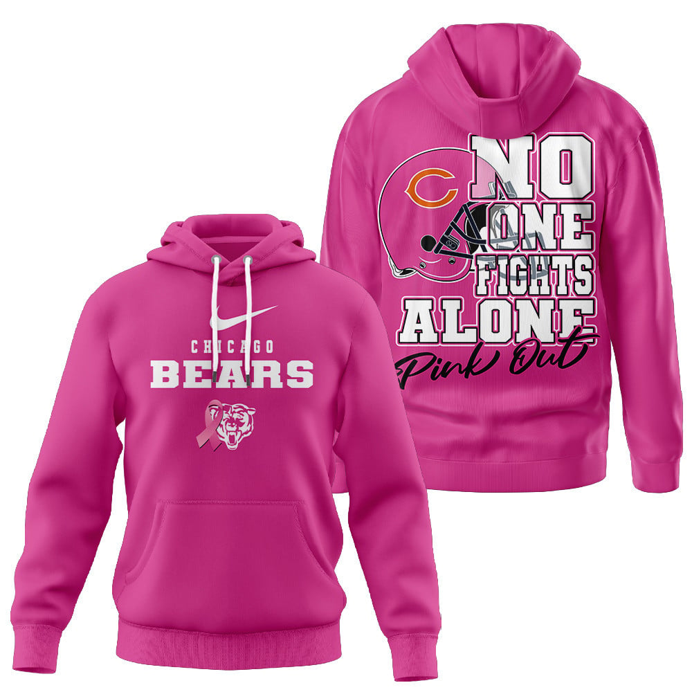 Chicago Bears NFL Breast Cancer October 3D Shirt