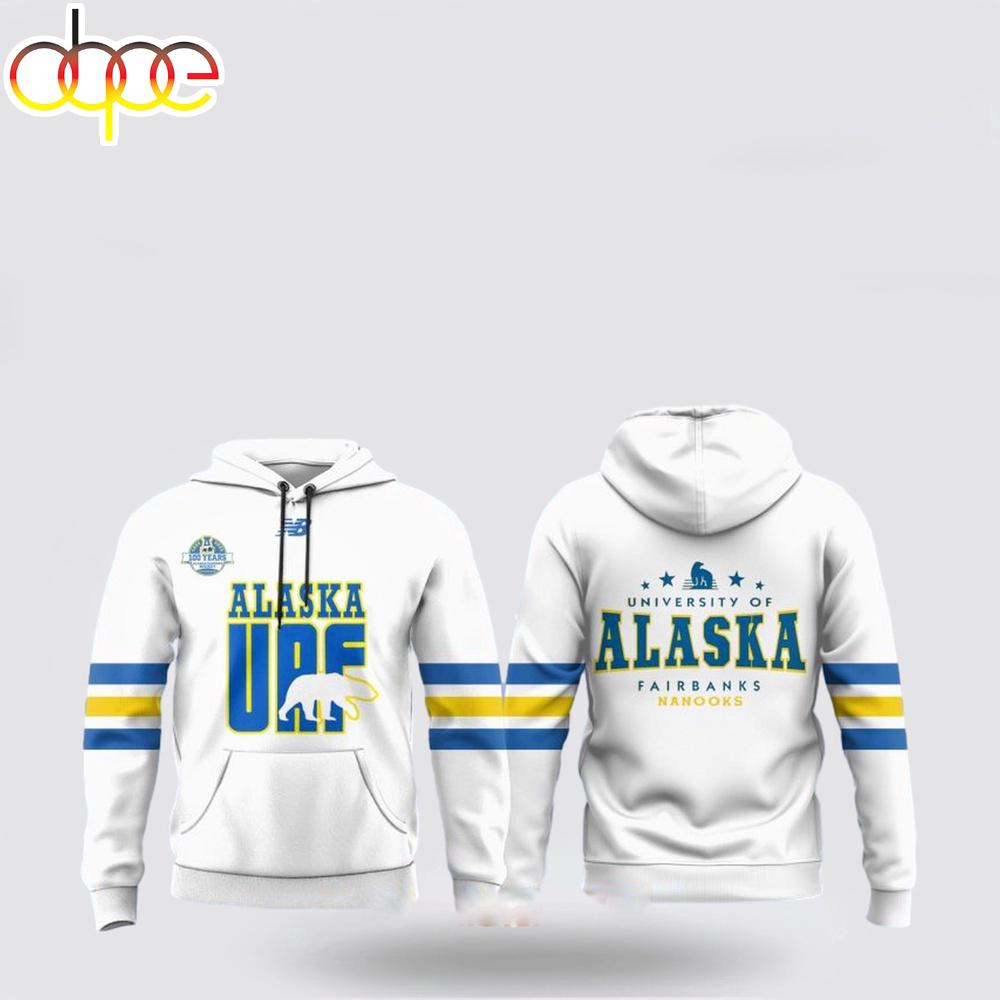 Alaska Nanooks Hockey 100th Anniversary White All Over Print Shirt