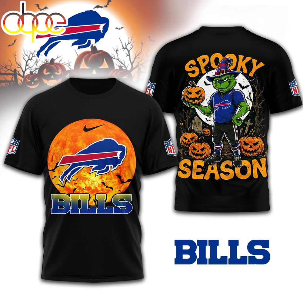 Buffalo Bills NFL Spooky Season Halloween 3D Shirt
