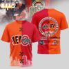 Cincinnati Bengals NFL x NCAA All Over Print T-Shirt Cincinnati Bengals NFL x NCAA All Over Print T-Shirt