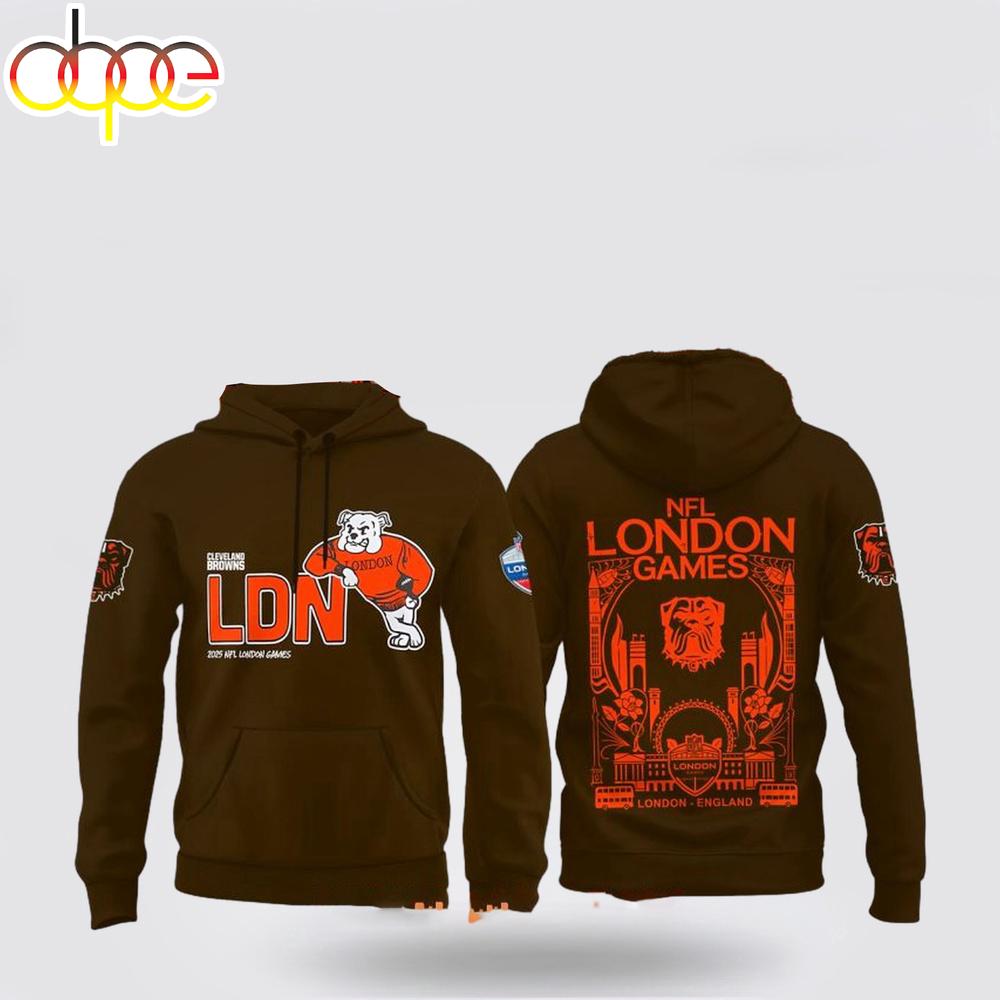 Cleveland Browns NFL London Games Brown All Over Print Shirt