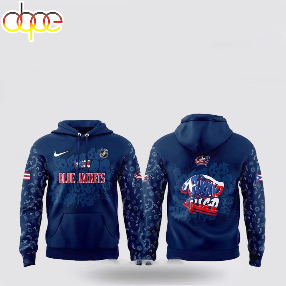 Columbus Blue Jackets Puerto Rican Heritage All Over Print Shirt