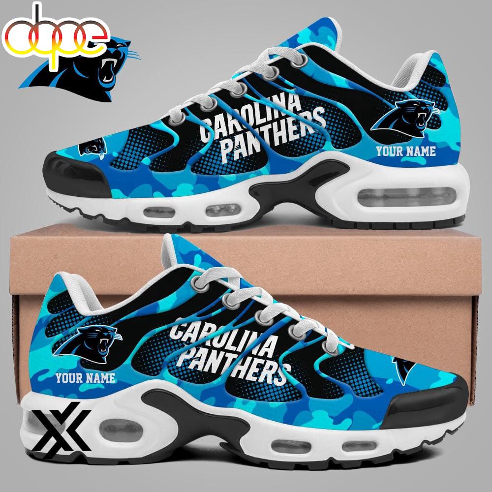 Custom Name Carolina Panthers Air Max Plus Shoes For Fans