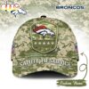 Custom Name Denver Broncos NFL Salute To Service Baseball Cap