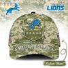 Custom Name Detroit Lions NFL Salute To Service Baseball Cap Custom Name Detroit Lions NFL Salute To Service Baseball Cap