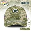 Custom Name Green Bay Packers NFL Salute To Service Baseball Cap