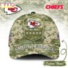 Custom Name Kansas City Chiefs NFL Salute To Service Baseball Cap
