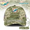 Custom Name Miami Dolphins NFL Salute To Service Baseball Cap Custom Name Miami Dolphins NFL Salute To Service Baseball Cap