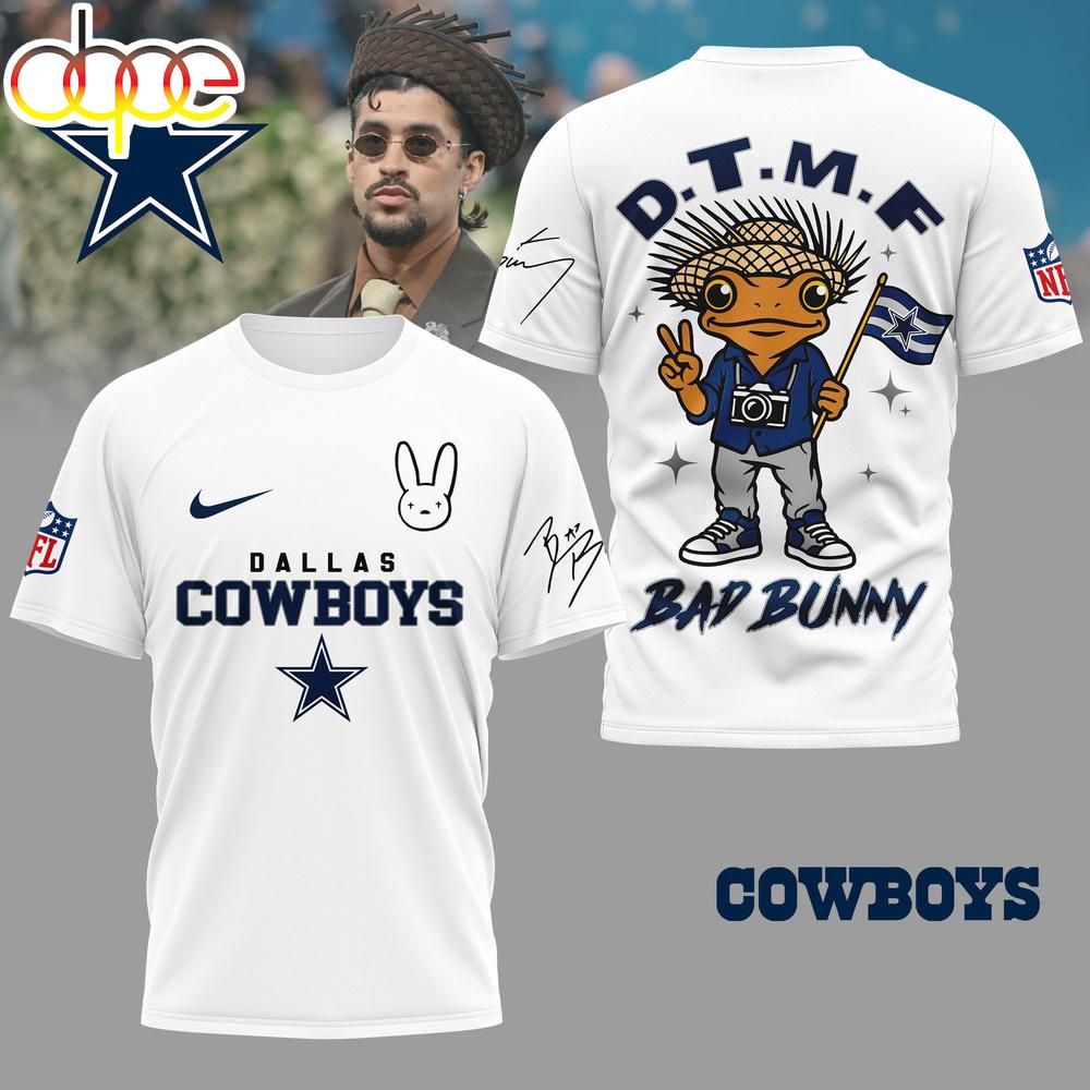 Dallas Cowboys NFL Bad Bunny 3D Shirt