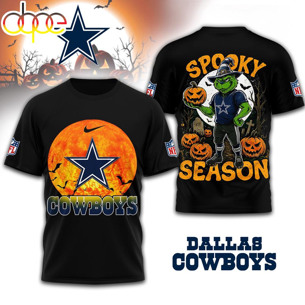 Dallas Cowboys NFL Spooky Season Halloween 3D Shirt