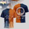 Dallas Cowboys NFL x NCAA All Over Print T-Shirt Dallas Cowboys NFL x NCAA All Over Print T-Shirt