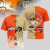 Denver Broncos NFL x NCAA All Over Print T-Shirt Denver Broncos NFL x NCAA All Over Print T-Shirt