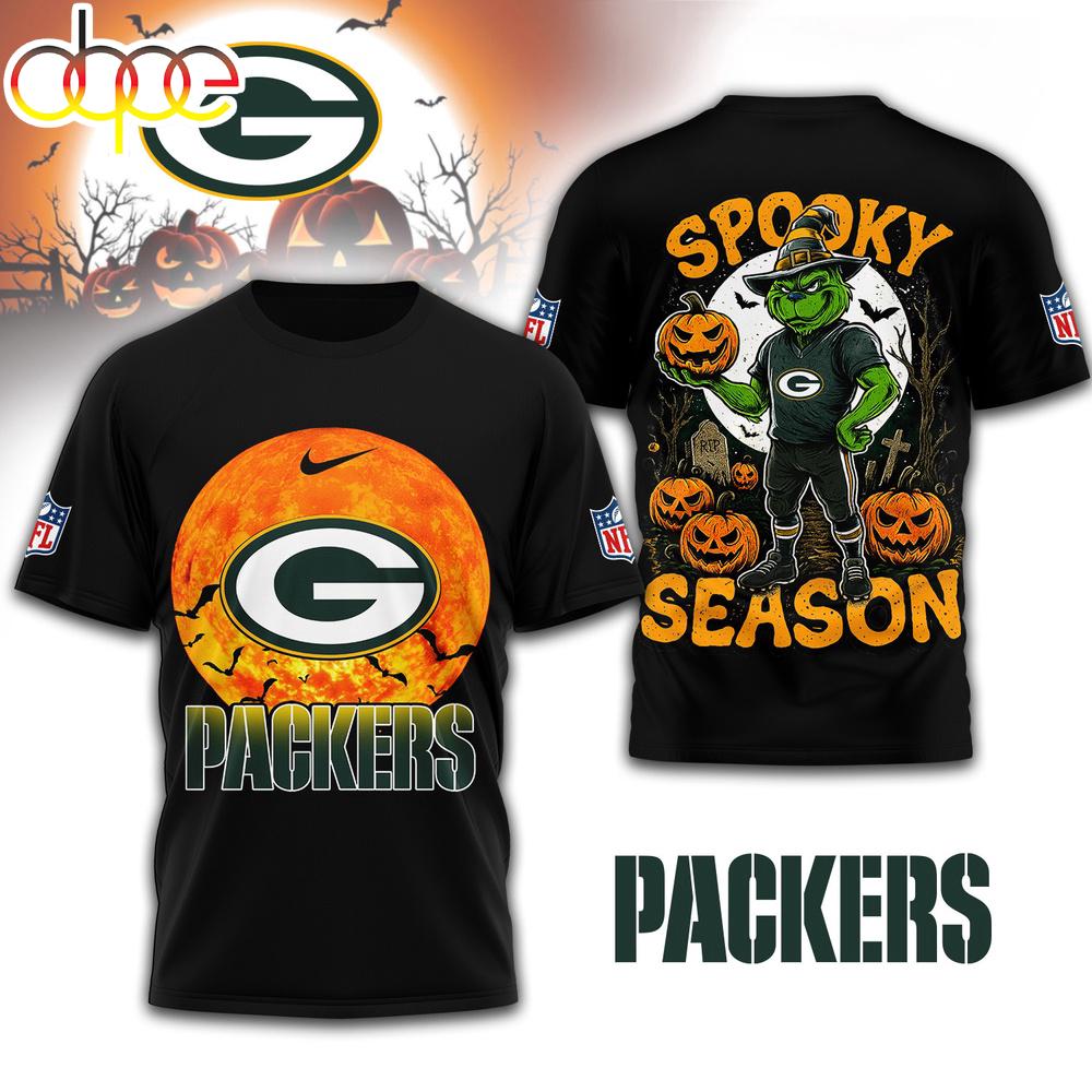 Green Bay Packers NFL Spooky Season Halloween 3D Shirt