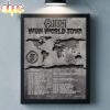 Gunna Wun World Tour North America 2025 Africa And Europe UK 2026 Poster Canvas