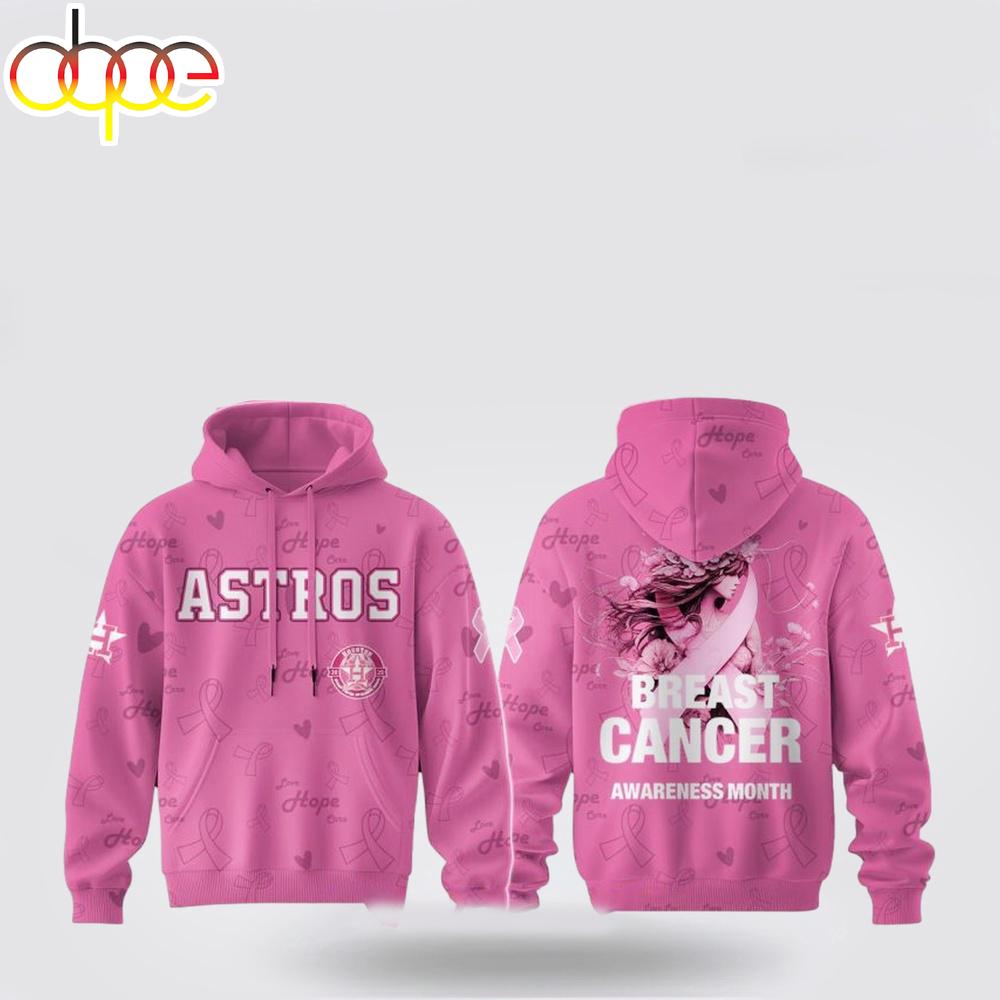 Houston Astros MLB x Breast Cancer Month All Over Print Shirt