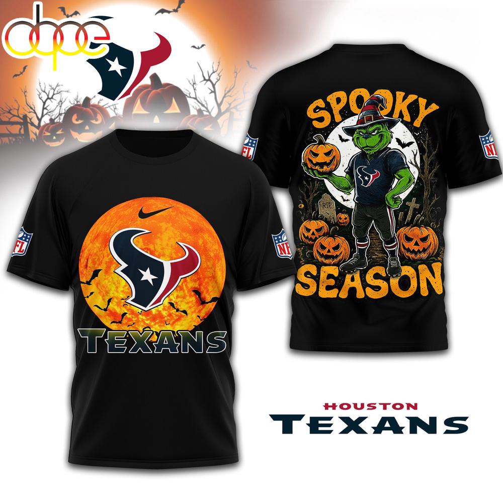 Houston Texans NFL Spooky Season Halloween 3D Shirt