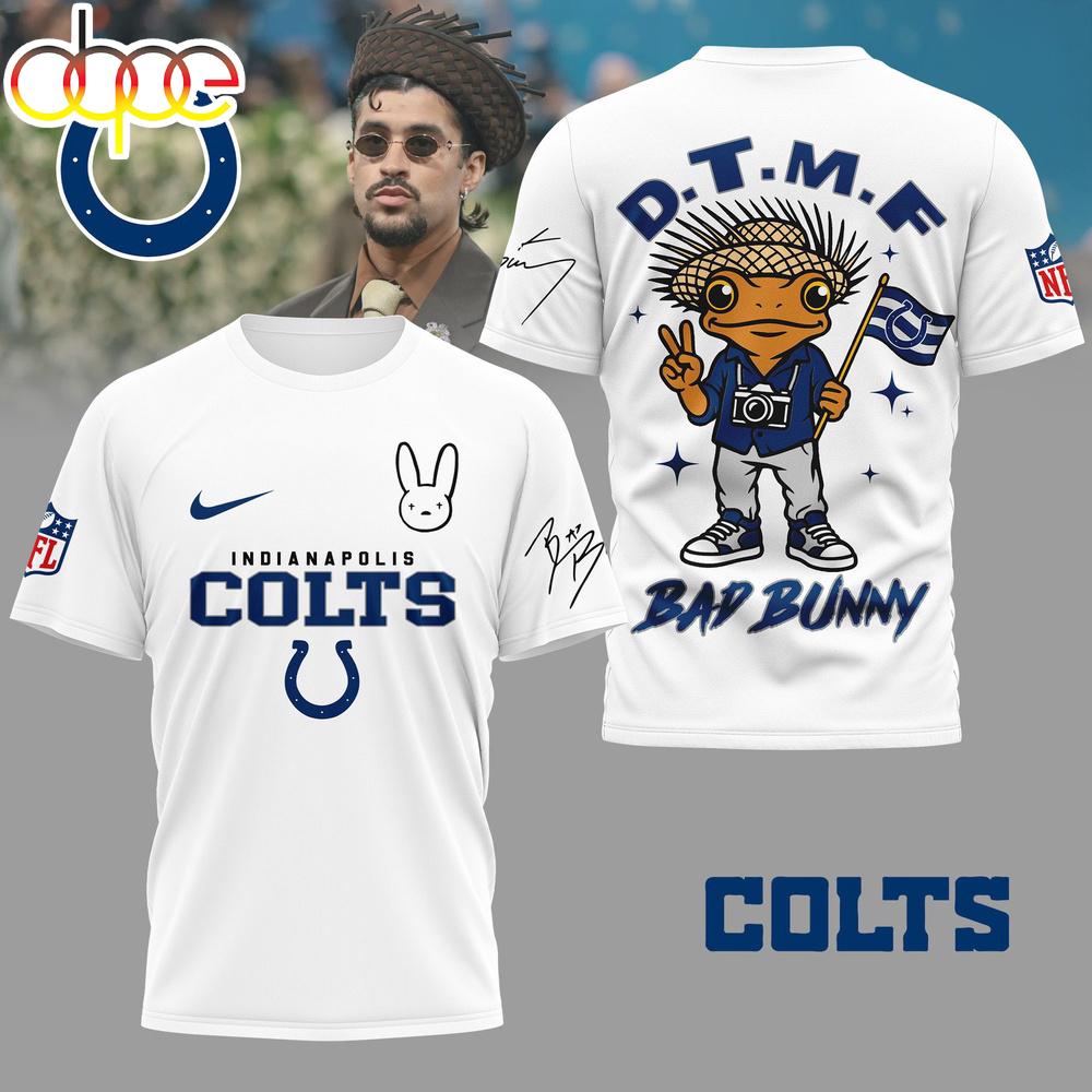 Indianapolis Colts NFL Bad Bunny 3D Shirt