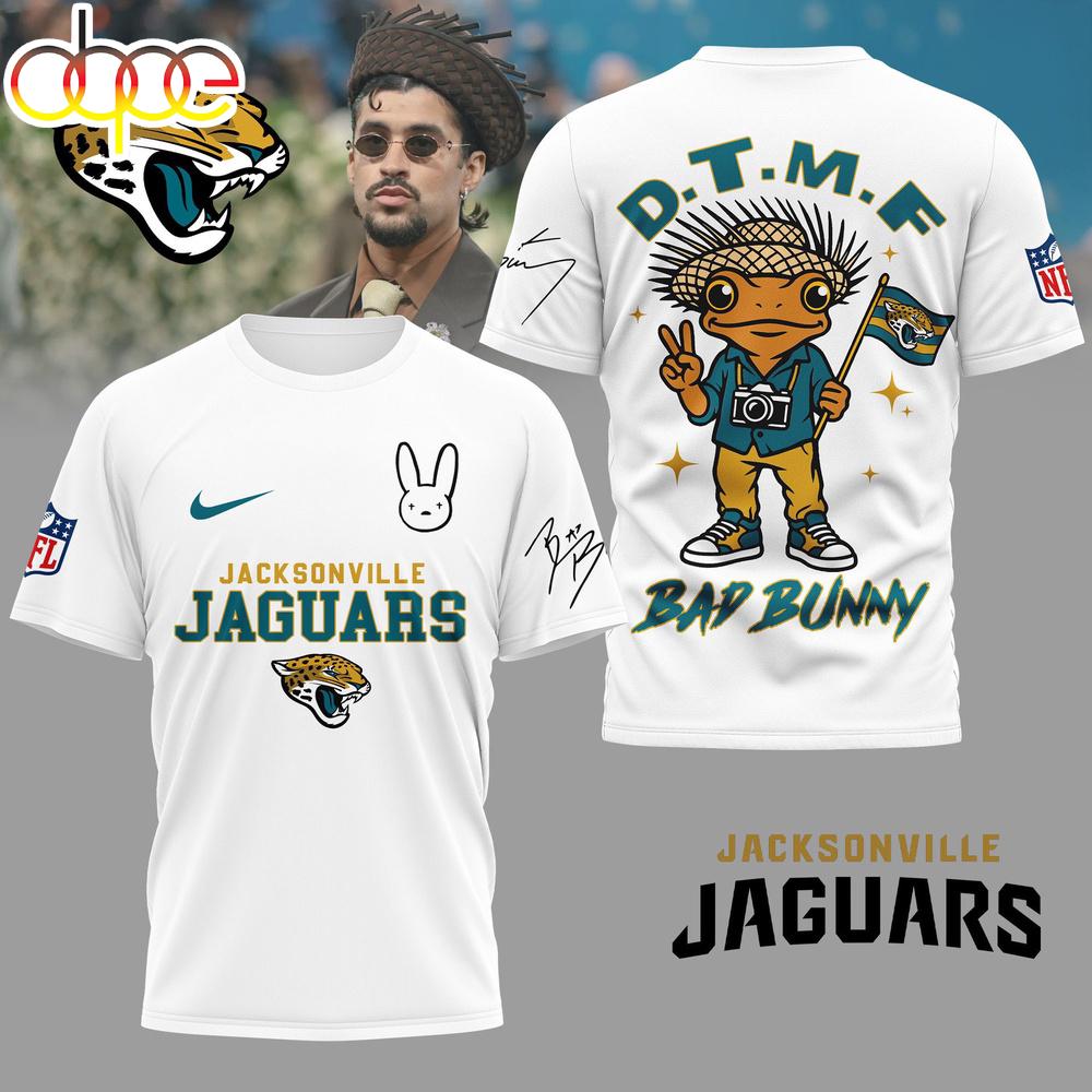 Jacksonville Jaguars NFL Bad Bunny 3D Shirt