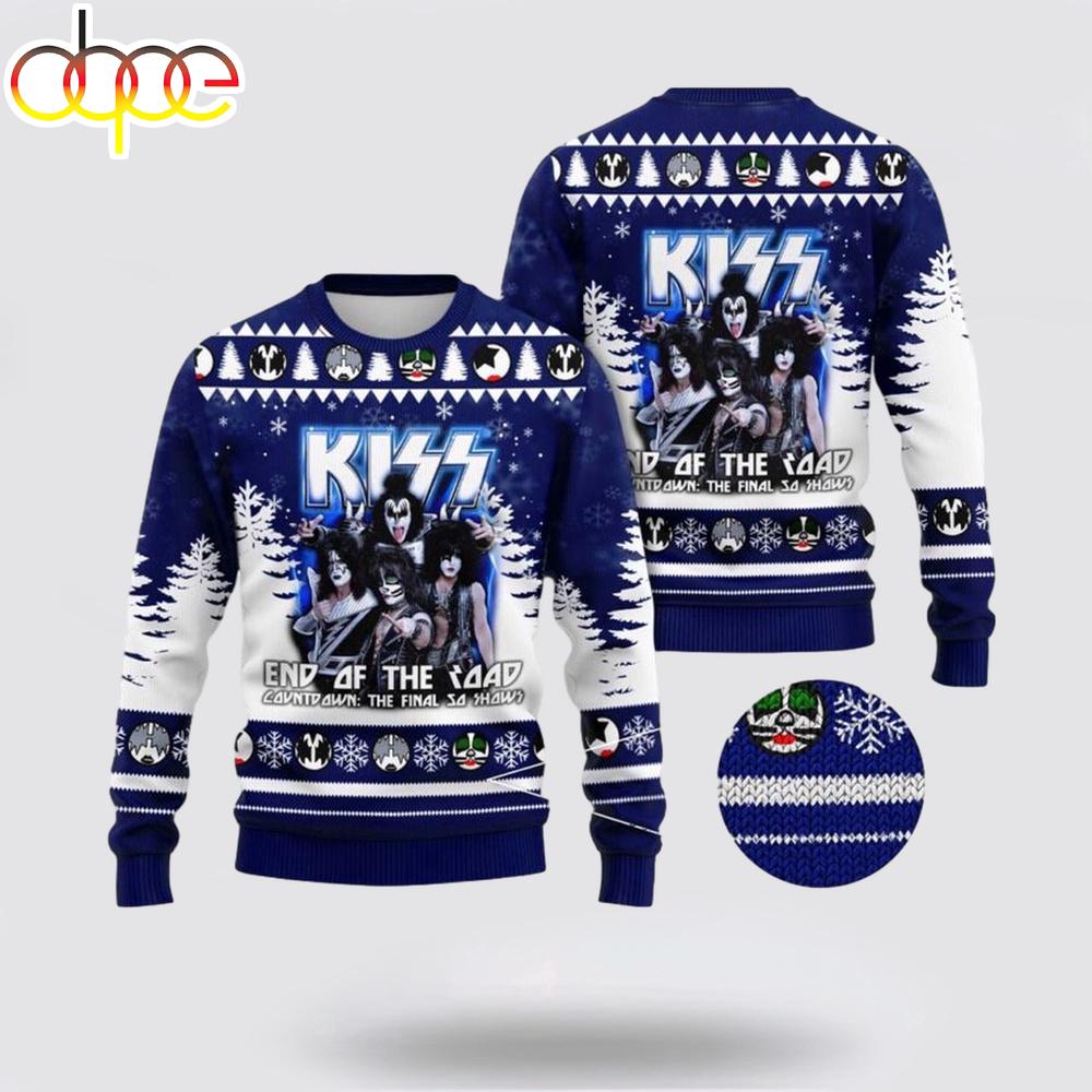 Kiss Band End Of The Road The Final 50 Shows Ugly Christmas Sweater