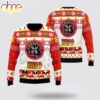 Kiss Rock And Roll Over Circle Logo Faces Pattern Ugly Merry Christmas Sweater