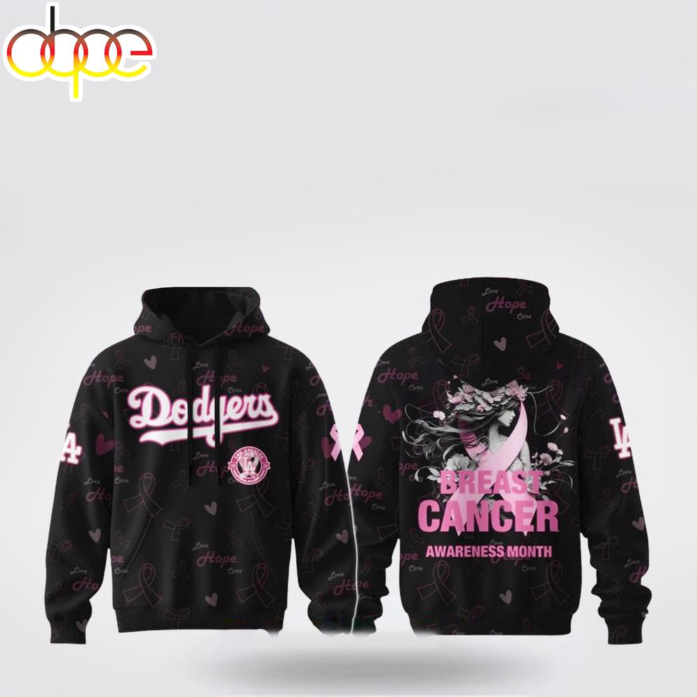 Los Angeles Dodgers MLB x Breast Cancer All Over Print Shirt