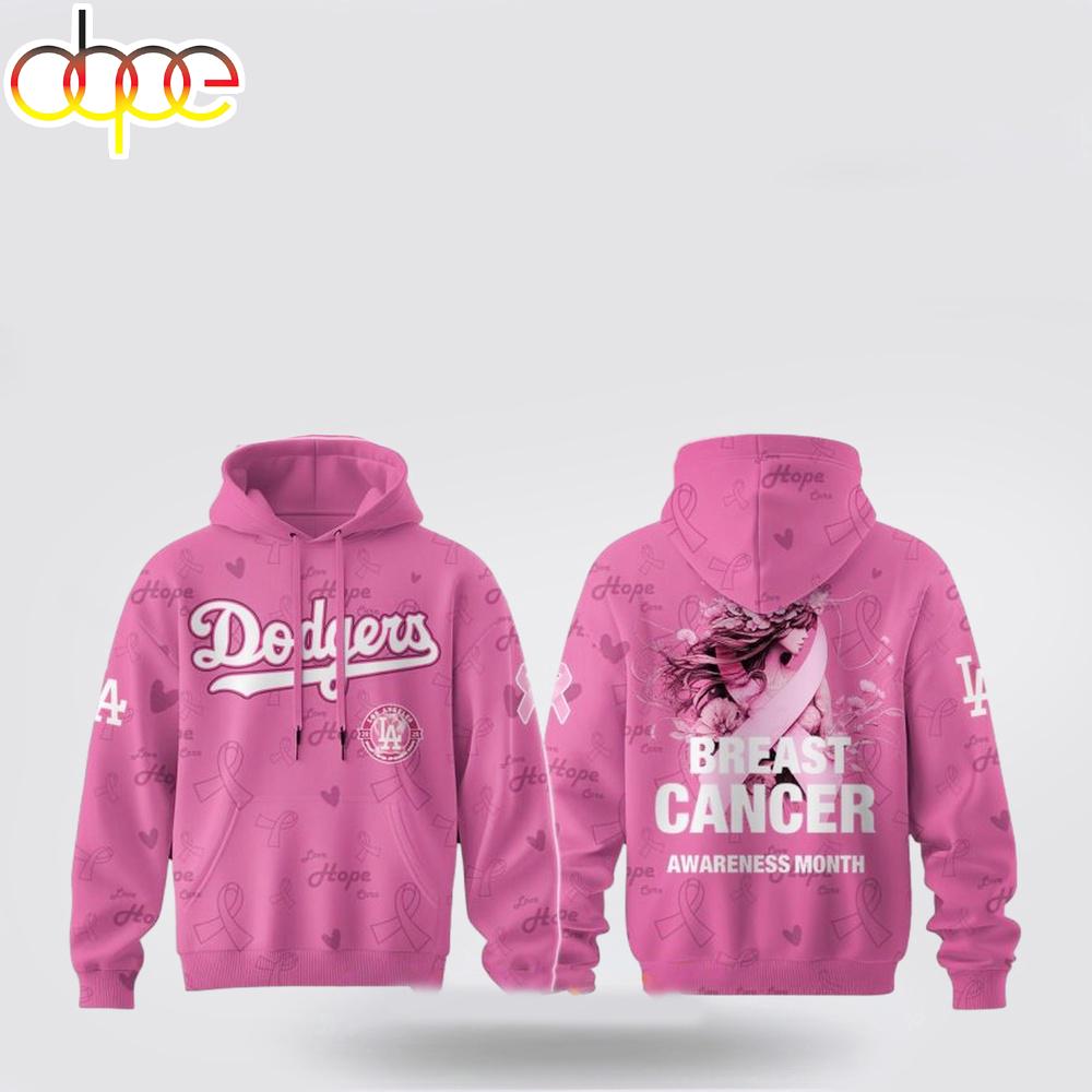 Los Angeles Dodgers MLB x Breast Cancer Month All Over Print Shirt