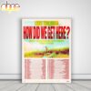 Louis Tomlinson How Did We Get Here Europe United Kingdom And North America World Tour 2026 Poster Canvas