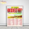Louis Tomlinson How Did We Get Here North America Tour 2026 Poster Canvas