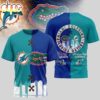 Miami Dolphins NFL x NCAA All Over Print T-Shirt