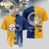 Pittsburgh Steelers NFL x NCAA All Over Print T-Shirt