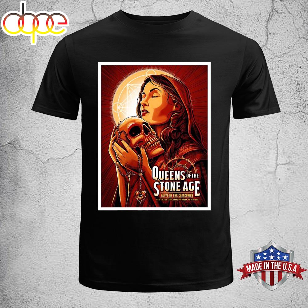 Queens Of The Stone Age Amsterdam Netherlands 2025 Unisex T-Shirt