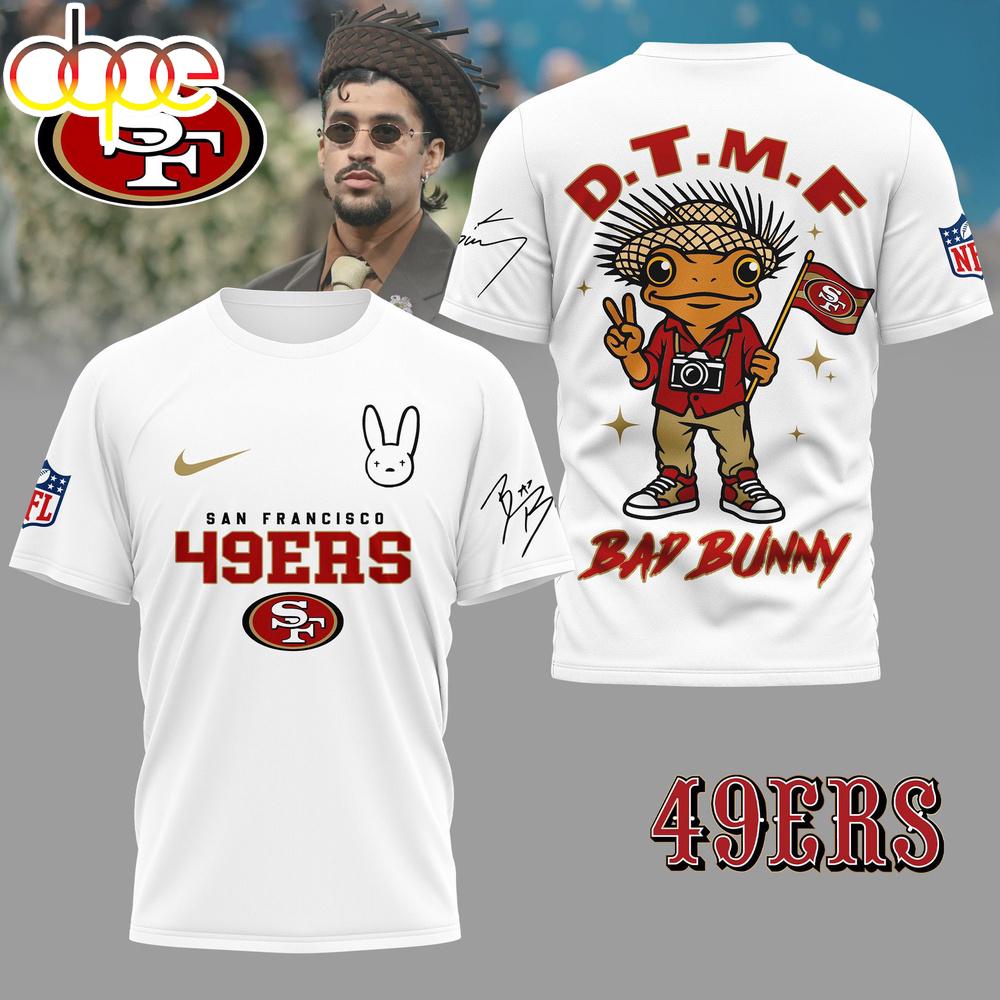 San Francisco 49ers NFL Bad Bunny 3D Shirt