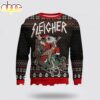 Slayer Band Santa Claus Sleigher Rock And Roll Christmas Party 2025 Ugly Christmas Sweater Slayer Band Santa Claus Sleigher Rock And Roll Christmas Party 2025 Ugly Christmas Sweater