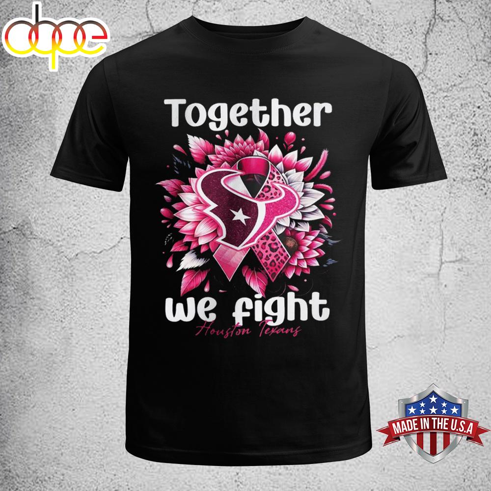 Texans NFL Football Breast Cancer Awareness Unisex T-Shirt