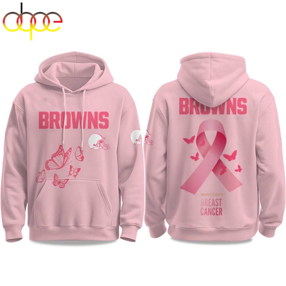 2025 Browns Breast Cancer Awareness 3D Shirt For Fans
