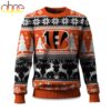 Cincinnati Bengals Reindeer Football Ugly Christmas Sweater