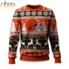 Cleveland Browns Reindeer Football Ugly Christmas Sweater