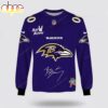 Custom Name Baltimore Ravens x Bad Bunny Super Bowl 2026 3D Sweatshirt