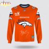 Custom Name Denver Broncos x Bad Bunny Super Bowl 2026 3D Sweatshirt