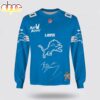 Custom Name Detroit Lions x Bad Bunny Super Bowl 2026 3D Sweatshirt Custom Name Detroit Lions x Bad Bunny Super Bowl 2026 3D Sweatshirt